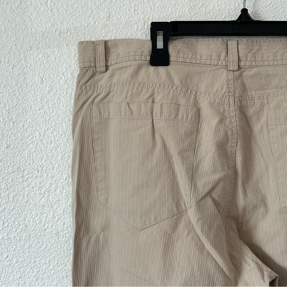 Calvin Klein men’s khaki striped straight leg pants Sz 34x33 - Picture 6 of 10